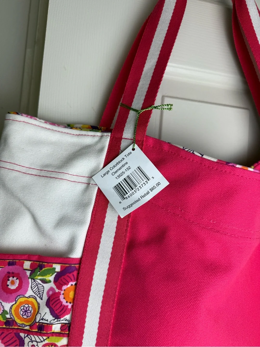 NWT Vera Bradley Clementine Large Colorblock Tote Retired Pattern